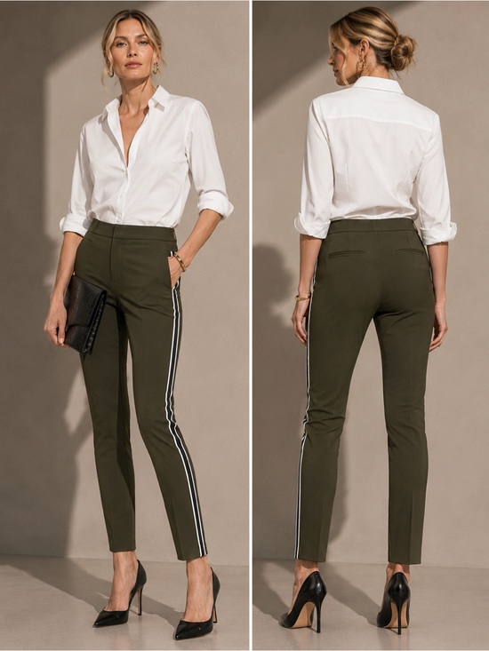 Banana Republic Pants - Banana Republic SLOAN SKINNY-FIT SIDE-STRIPE PANT Sz 14